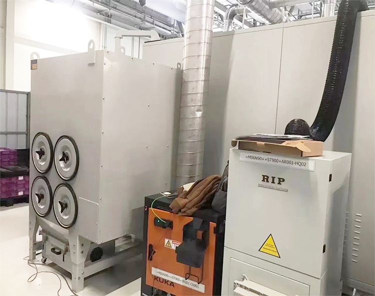 11kw 15HP Pulse Jet Industrial Dust Collector for Sheet Metal Blasting