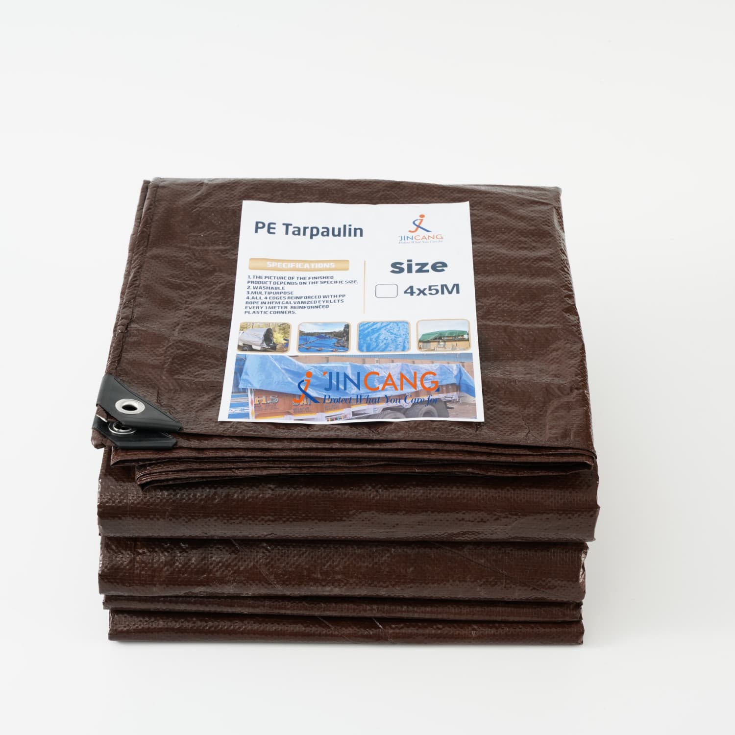 How Does 110 GSM Brown Green PE Tarpaulin Deliver Reliable Protection for Different Applications?