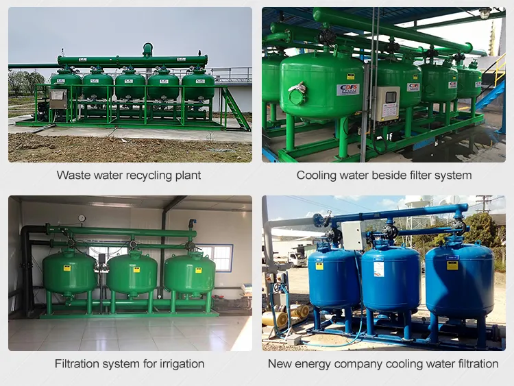 250m3/Hour Automatic Backwash Sand Filter