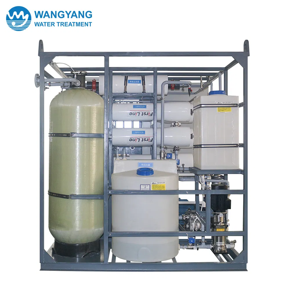 30tpd Marine 2-Stage Membrane Reverse Osmosis Seawater Desalination Plant