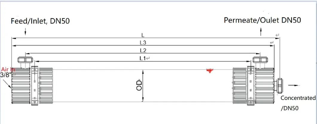 4 Inch UF Membrane for Water Treatment (KH-UF-6040W-PVDF)