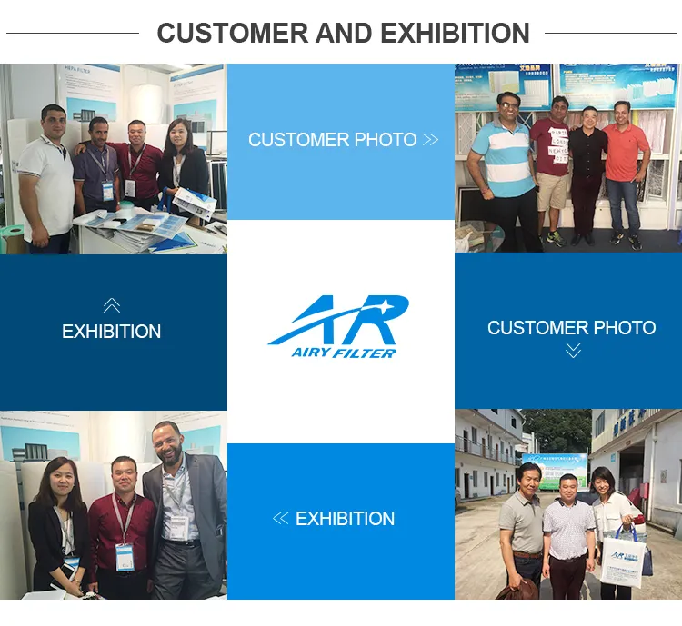 Customized Sizes G4 Paper Frame Foldaway Pre Industrial Air Filter Mesh