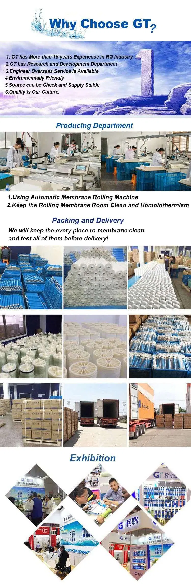 Drinking Water Purification RO Water Treatment Equipment with Cnp Pump