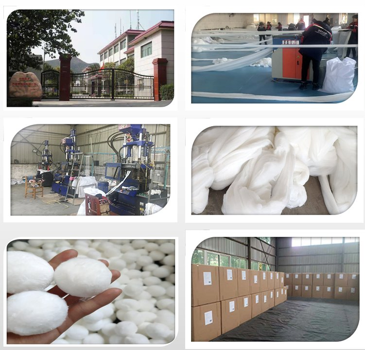 Eco Polyester Fiber Ball Pool Filter Balls Fiber Ball Filter Media for Water Treatment