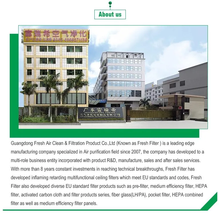 EU3 Pre-Filter Cotton Pre Filter Media Spray Paint Booth a Air Filter Media for Industry