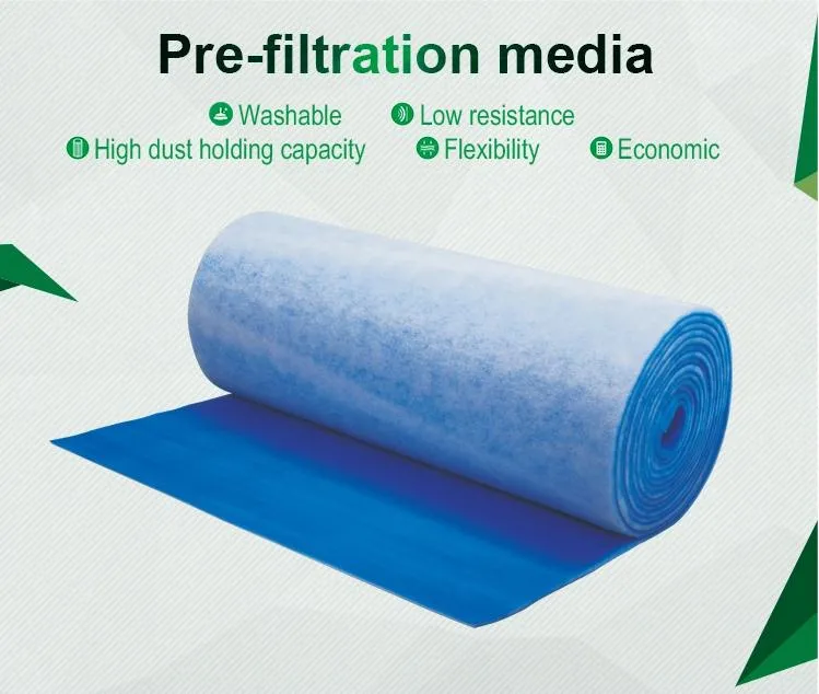 EU3 Pre-Filter Cotton Pre Filter Media Spray Paint Booth a Air Filter Media for Industry