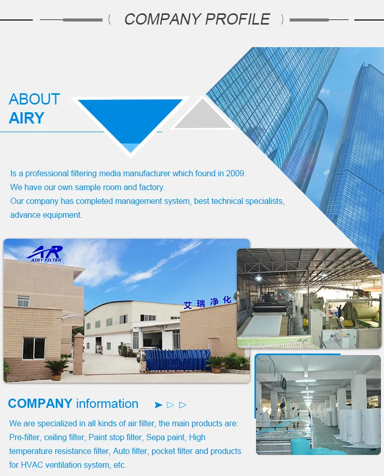 F5 Ceiling Filter Roof Filter Media 560g