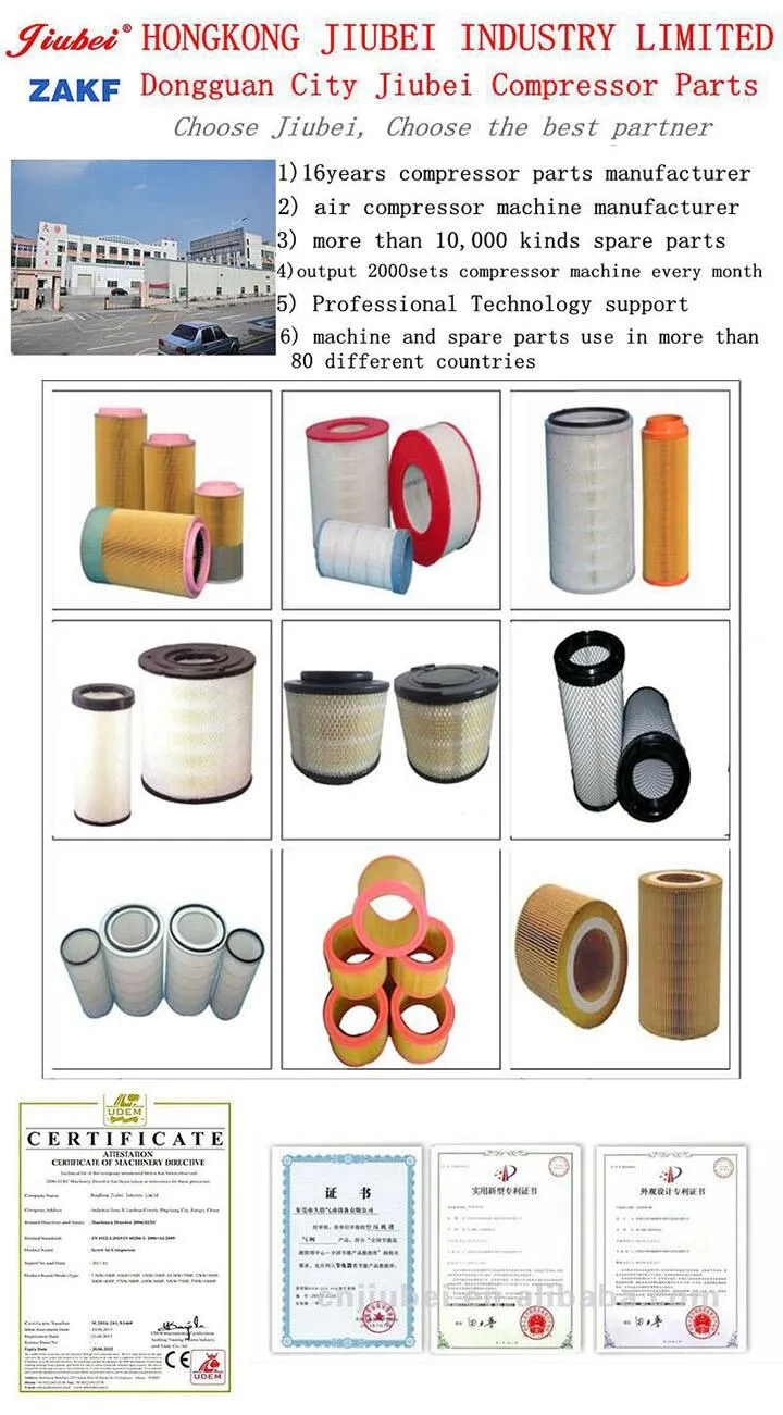 Filter Paper Air Compressor Spare Parts Air Filter 1622185501
