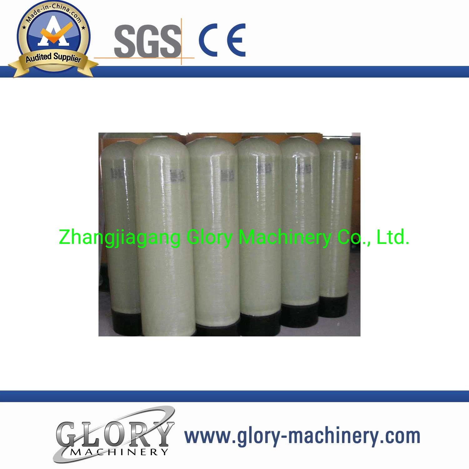 FRP Fiber Glass Filter Tank for Small Water Treatment