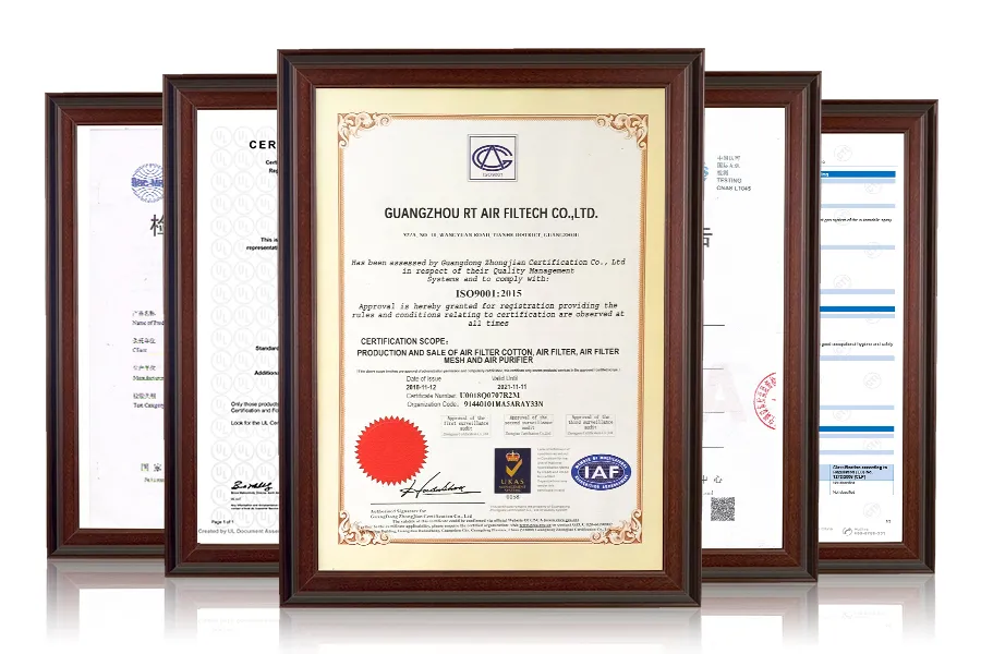 Full Adhesive Glue Net Scrim Synthetic Fiber Ceiling Filter