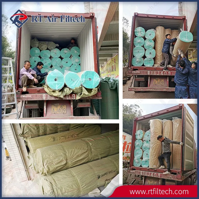 G3 G4 Spray Booth Polyester Pre Filter Synthetic Filter Media