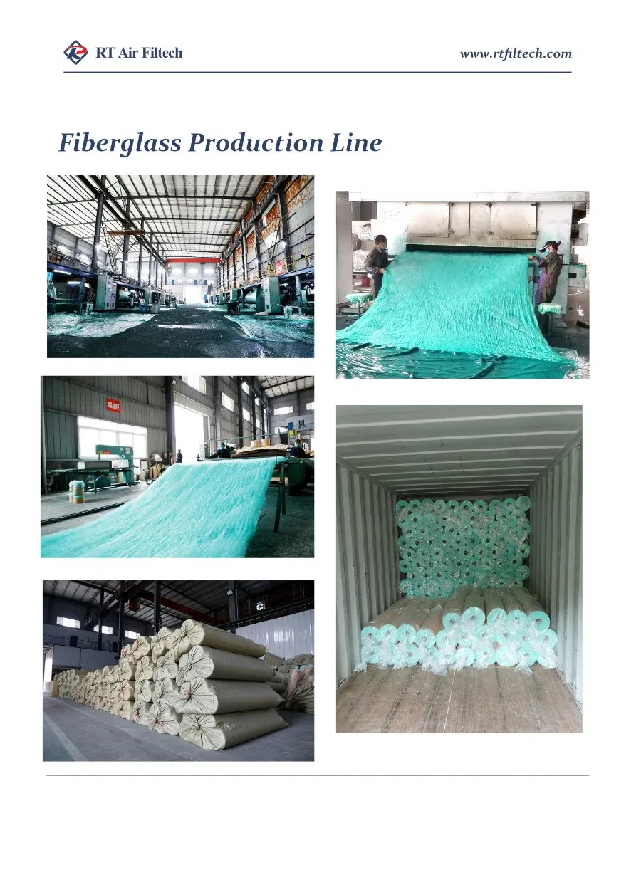 G3 G4 Spray Booth Polyester Pre Filter Synthetic Filter Media
