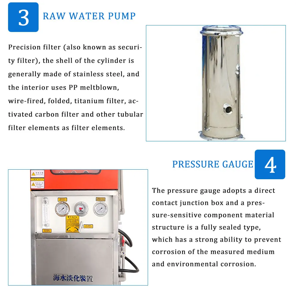 Good Quality Reverse Osmosis System Water Treatment Equipment for Sea Water Desalination