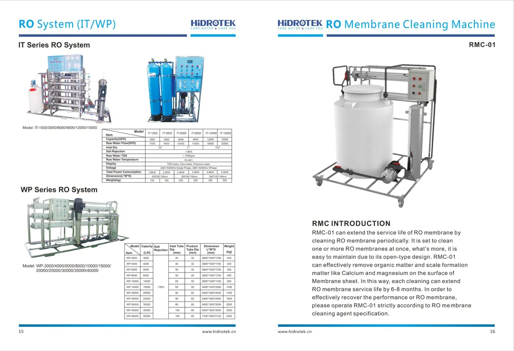 Hidrotek Industrial Water Treatment System with High Flow Rate