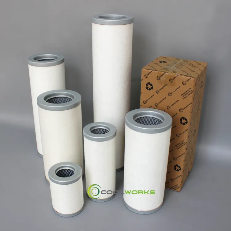 High Quality Fiberglass Filter Paper End Cover Air Compressor Filter Element Oil Gas Separator 59031090 52533020 Replaced Hitachi