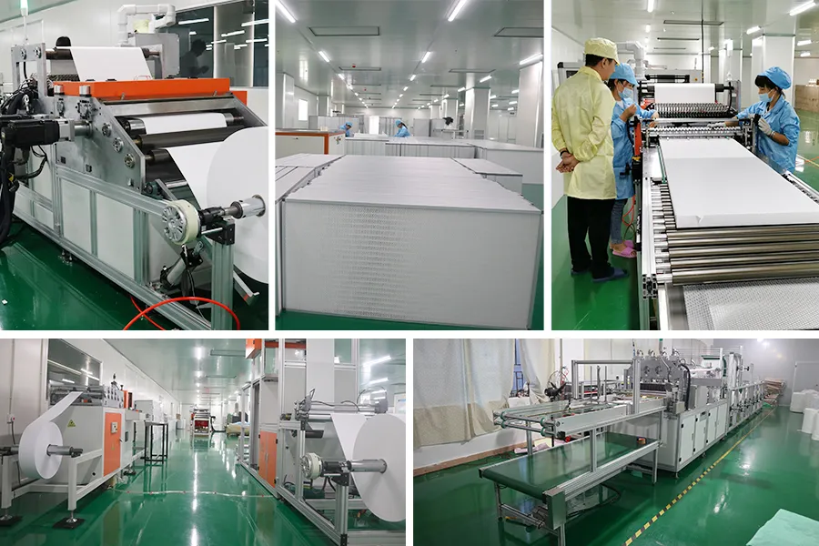 Hospital Pharmaceutical Factory Deep Pleat HEPA Air Filter