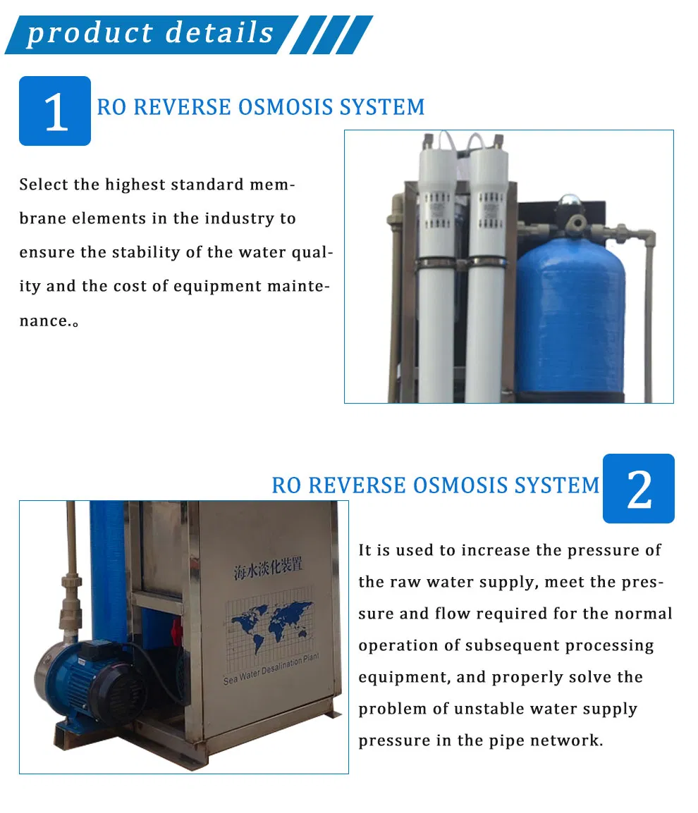 Impact Operation RO Plant Seawater Desalination Filter Equipment