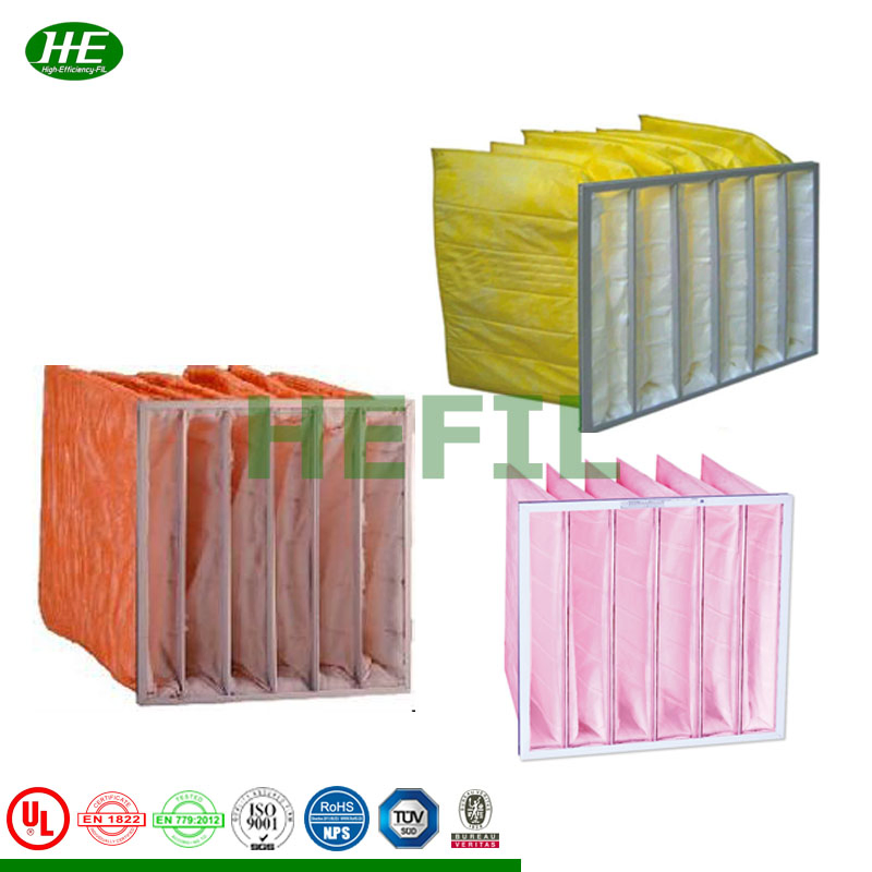 M5 M6 F7 F8 F9 Medium Synthetic Fibre Pockets Air Filter