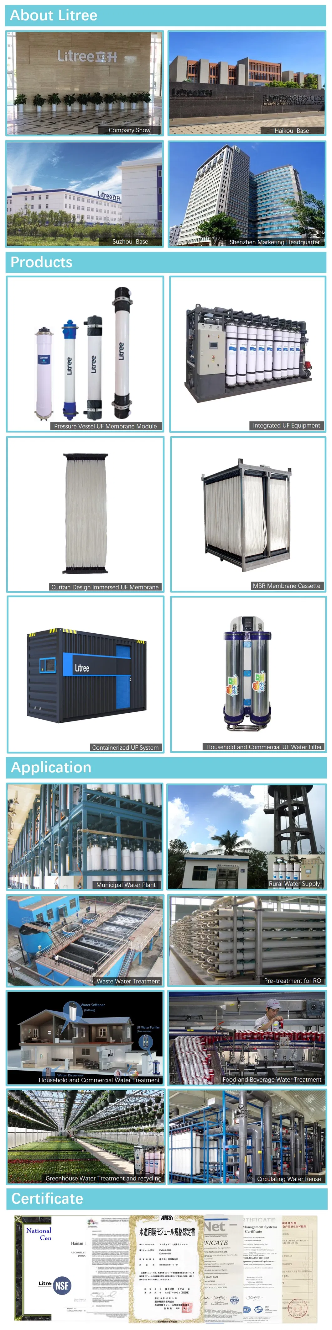 Mbr System Filtration Equipment for Beverage Waste Water Treatment