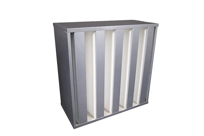 Minipleat HEPA Air Filter H10-U16 with 100% Scanning Test Installed in Clean-Room or Air-Purification or Ventilation System and Equipment.