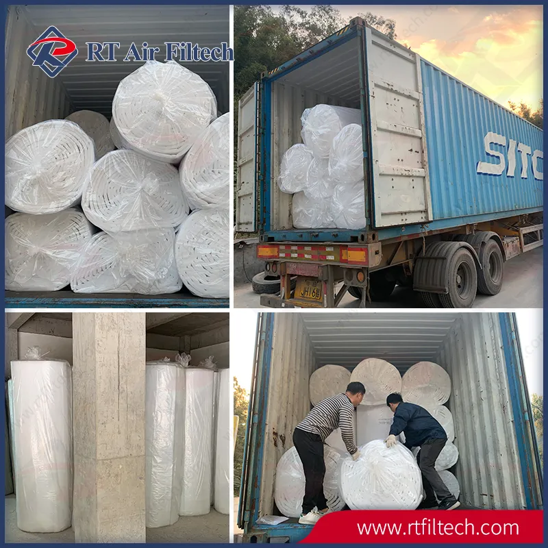 Polyester Medium Filter Media M5 Ceiling Filter for Spray Paint Booth