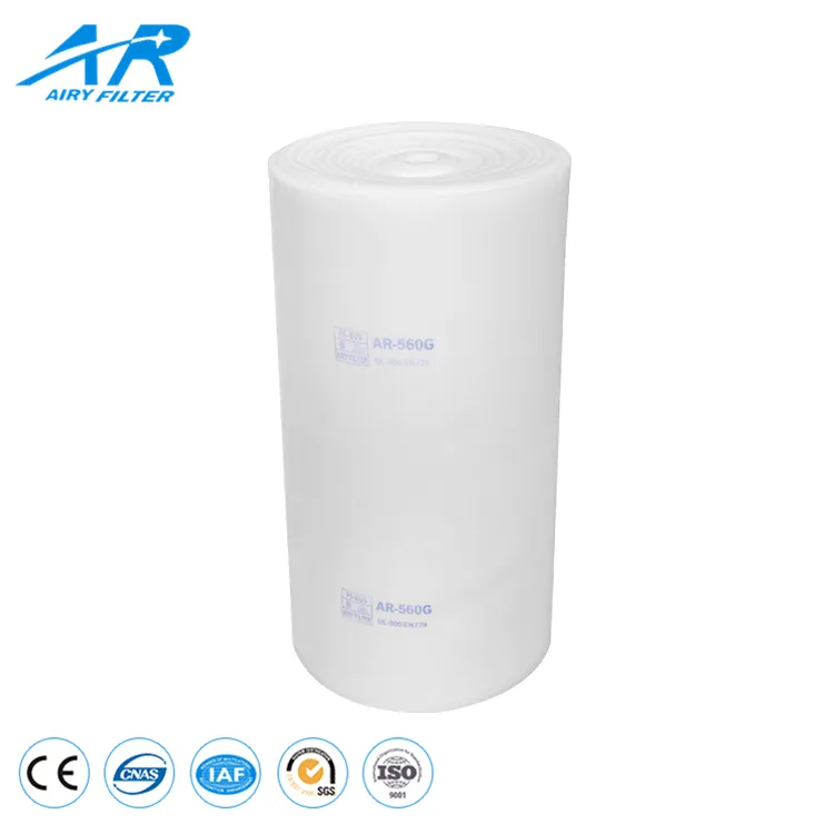 Polyester Spray Booth 2.0m*20m Ceiling Filter for Paint Booth