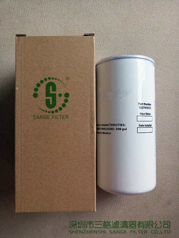 Replacement Quincy Screw Air Compressor Oil Filter 1627410121 for Sale