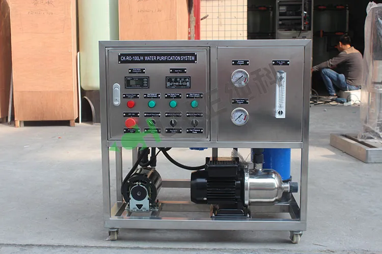 Reverse Osmosis Systems Manufacturer 100lph Water Purifier for Brackish Water Desalination System RO System for Salty Water Purification