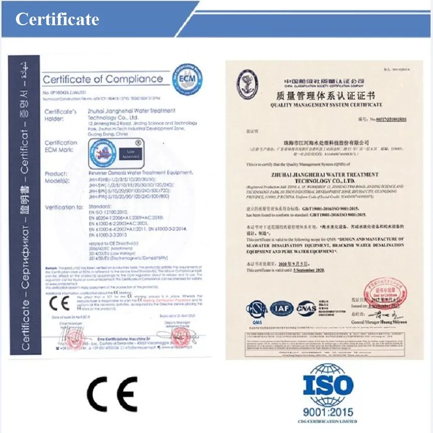 RO Seawater Desalination Plant/Reverse Osmosis Drinking Water Treatment