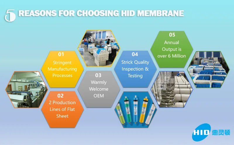 Tw-4040xle HID Industrial Reverse Osmosis 4 Inch RO Membrane 4040