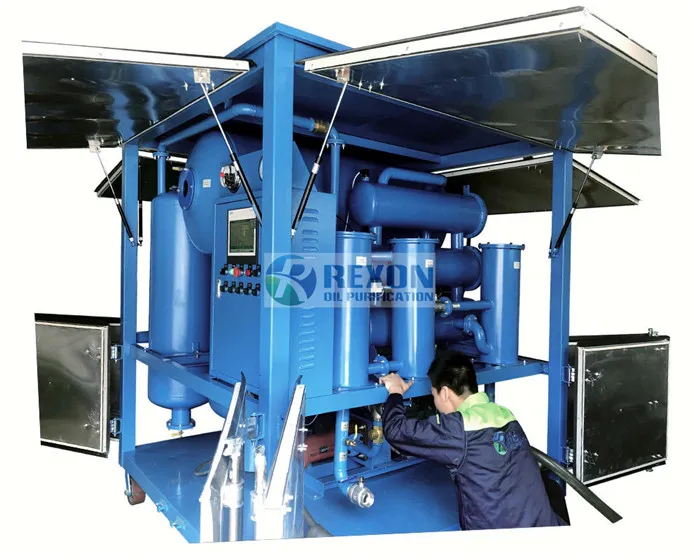Vacuum Processing Dielectric Oil Purification Machine Dewater and Degas From Oil